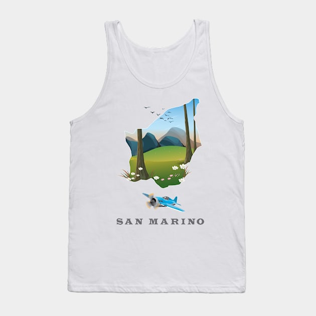 San Marino Map Tank Top by nickemporium1